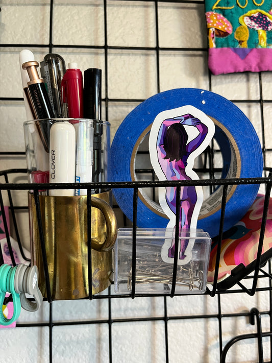 Purple Nude Sticker