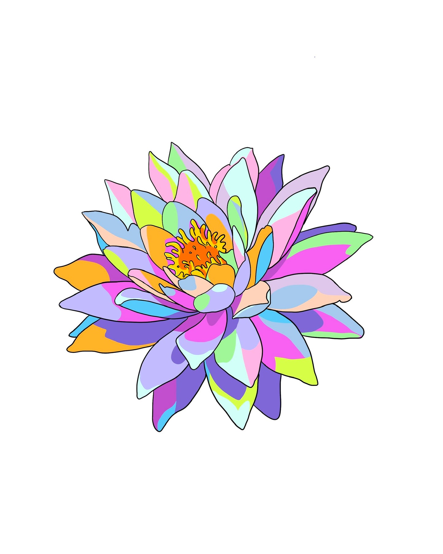 Water Lily Sticker