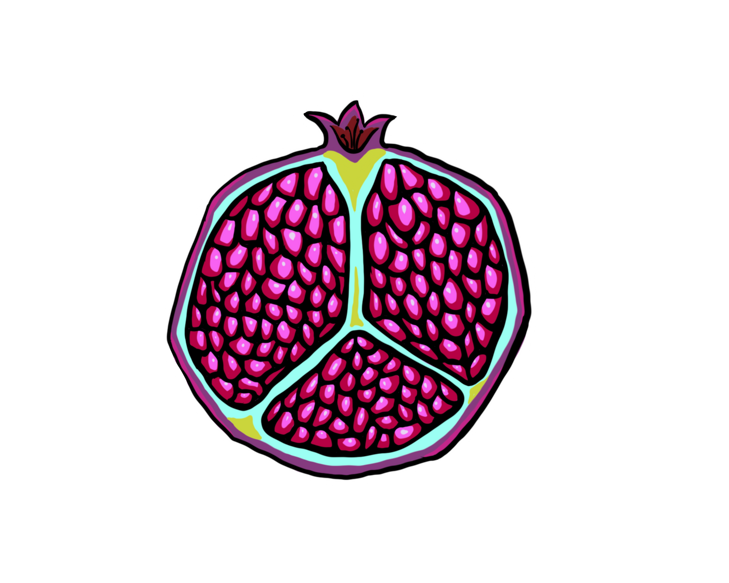 Pomegranate Sticker
