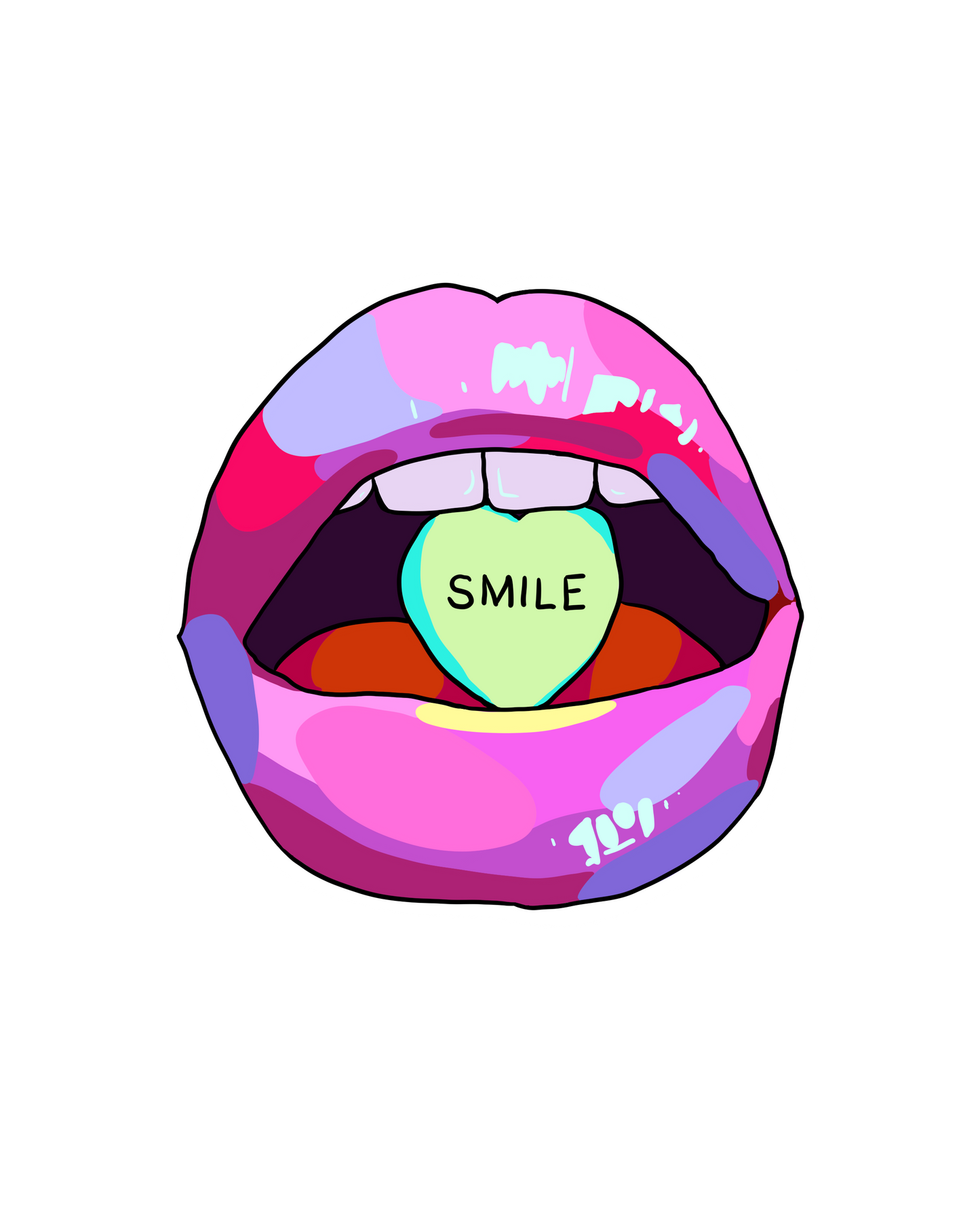 Smile Lips Sticker