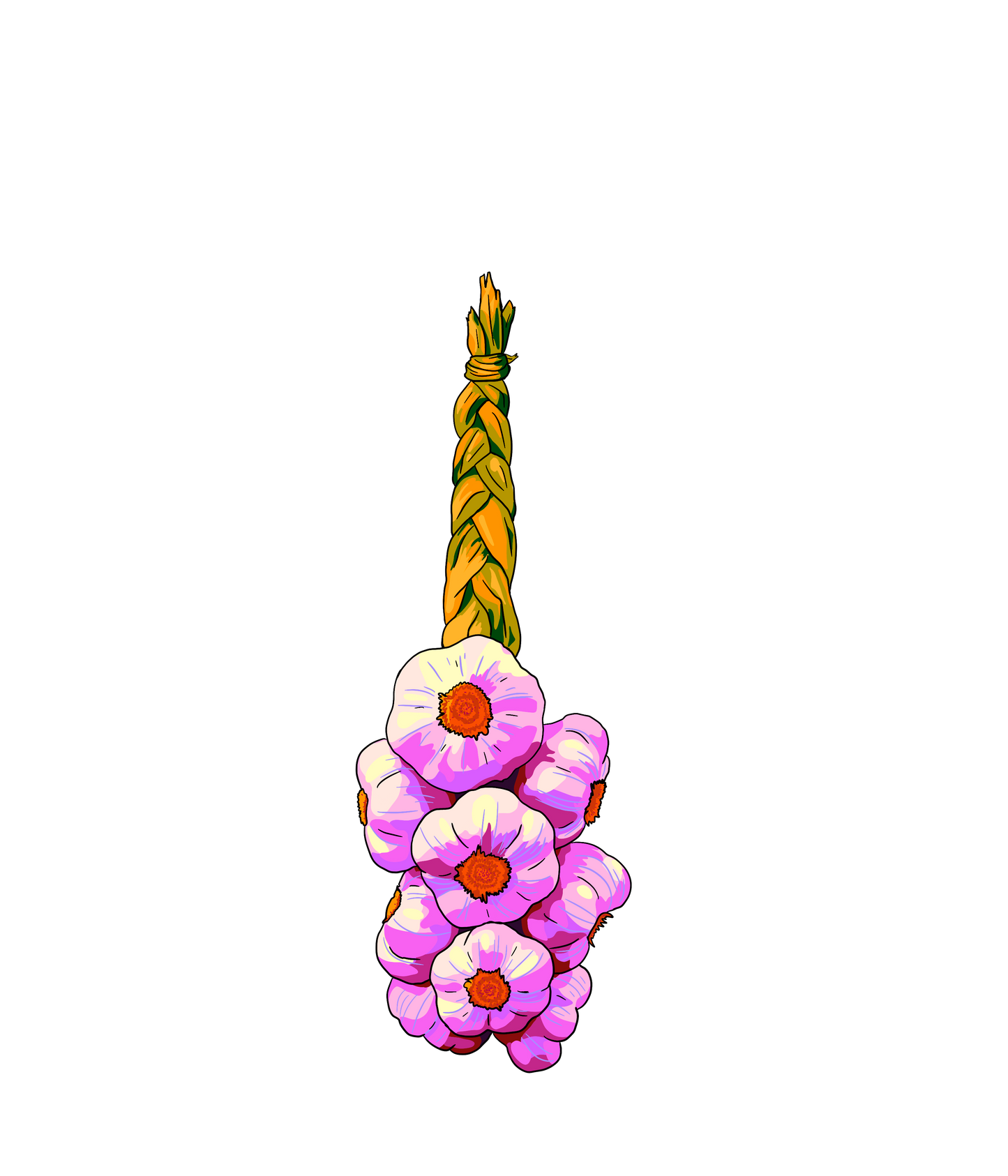 Garlic Braid Sticker