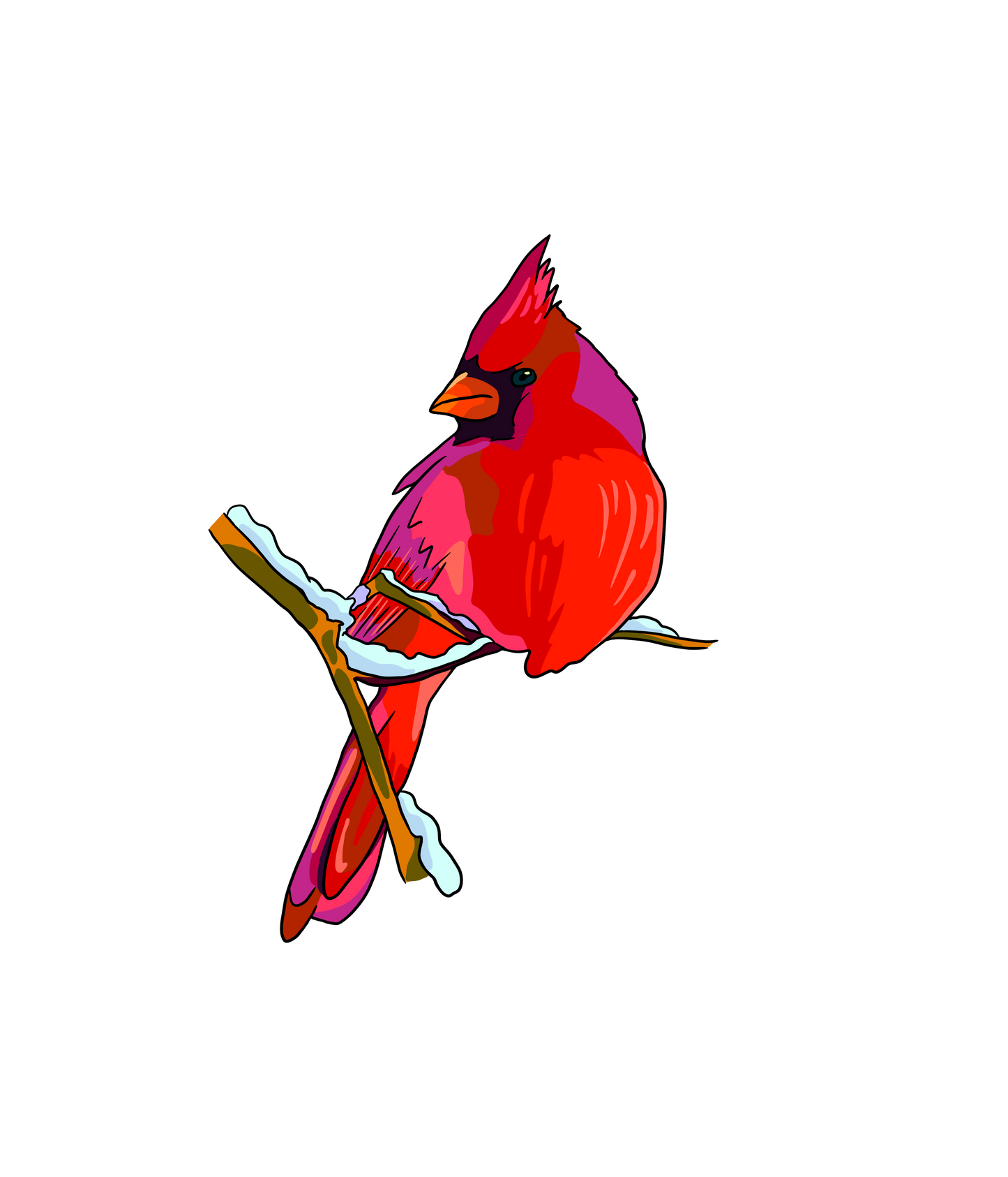 Cardinal Sticker