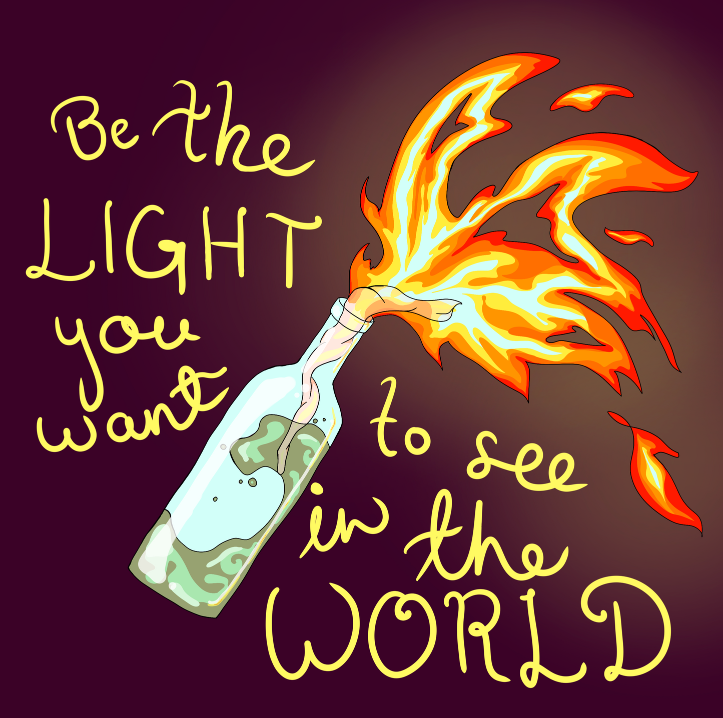 "Be the Light..." Sticker