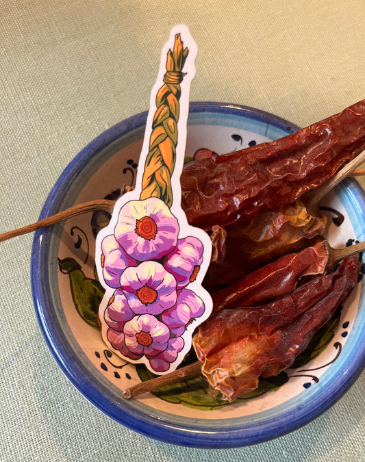 Garlic Braid Sticker