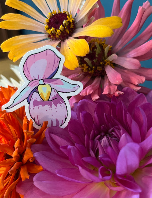 Lady Slipper Mini Sticker