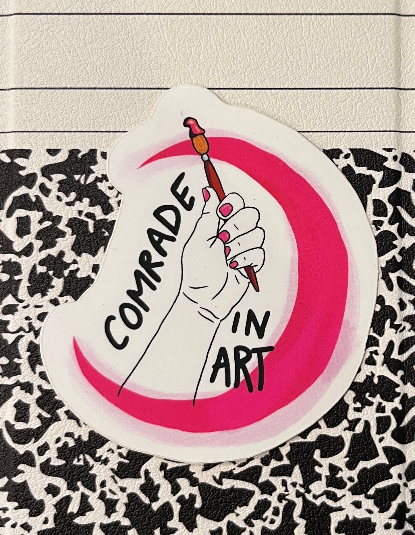 "Comrade in Art" Sticker