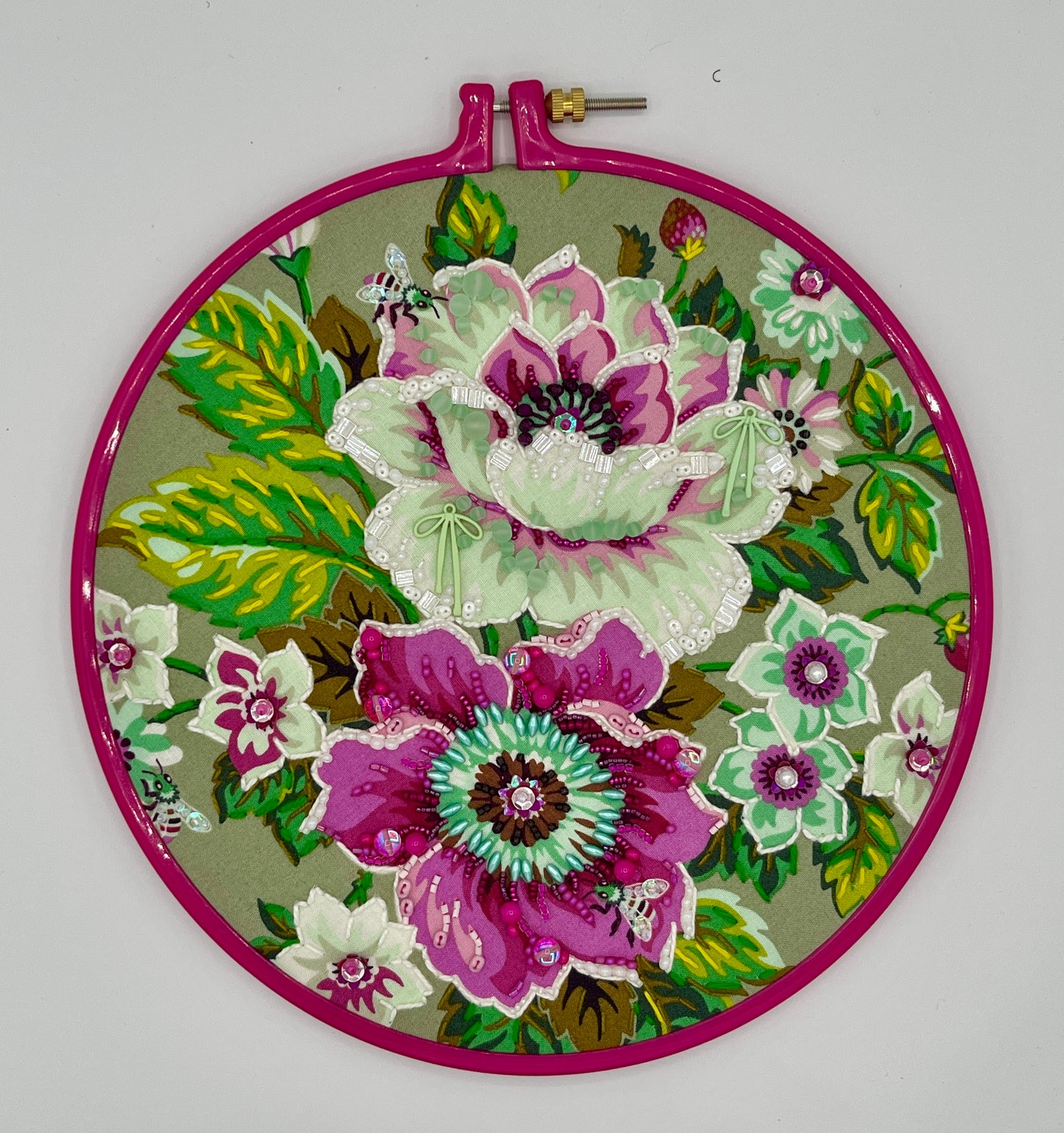 Bow-tiful Bouquet Beaded Hoop