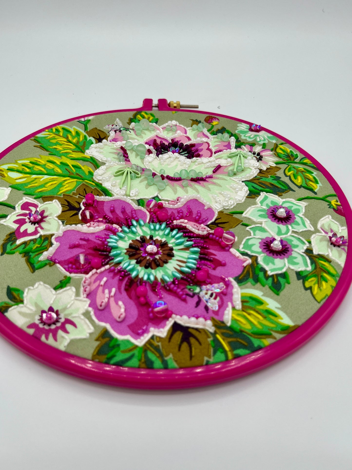 Bow-tiful Bouquet Beaded Hoop