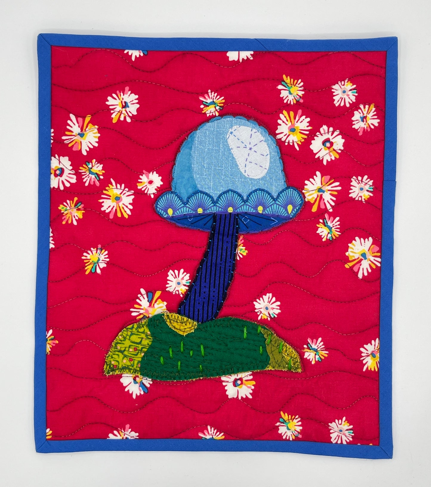 Blue Neptune Mushie Original Quilt