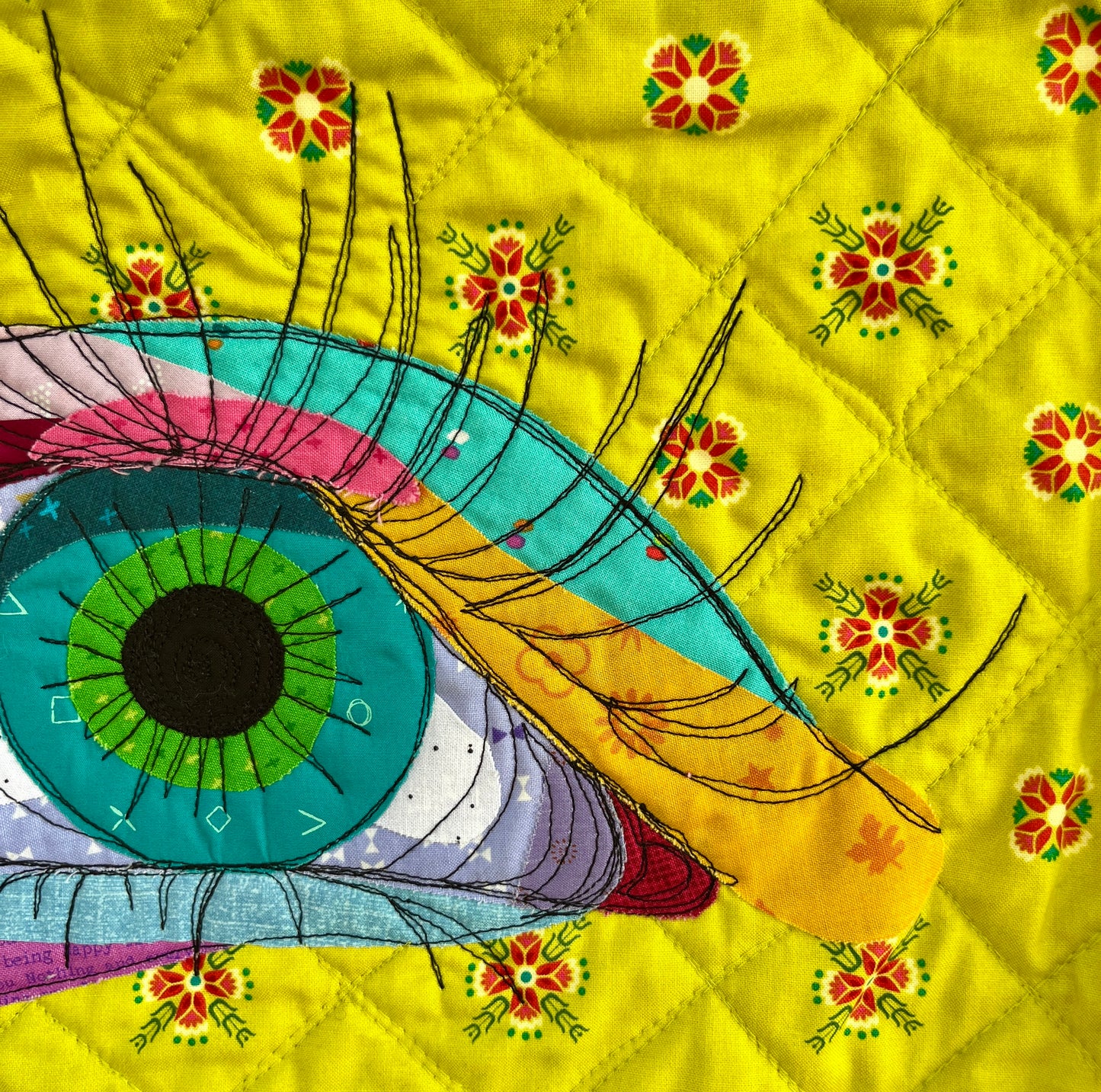 Scribble Eye Original Quilt