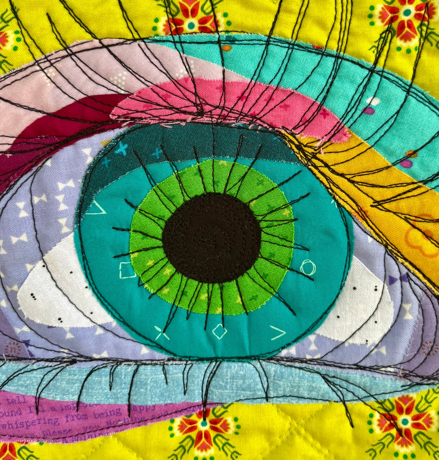Scribble Eye Original Quilt
