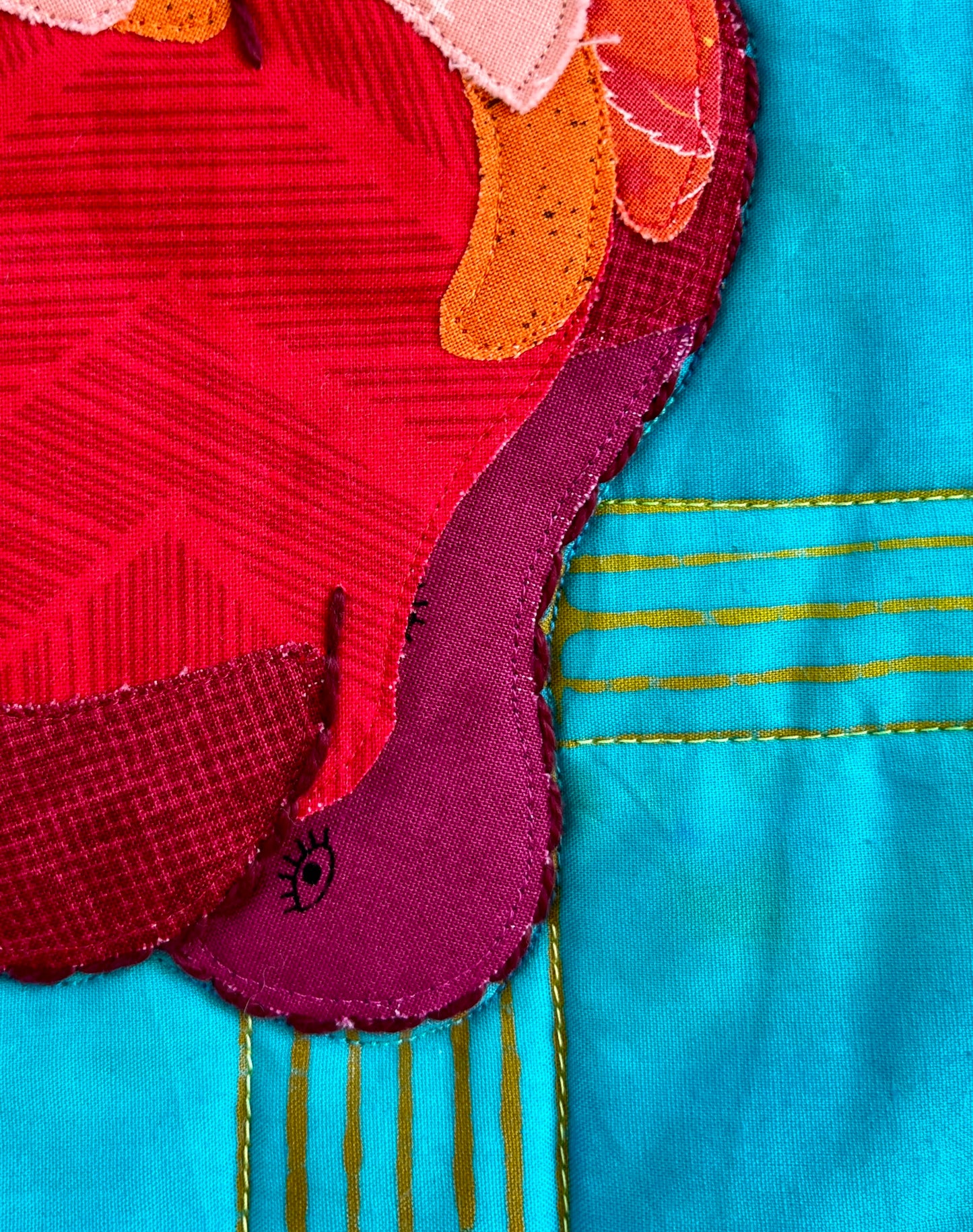 Red Bell Pepper Original Quilt