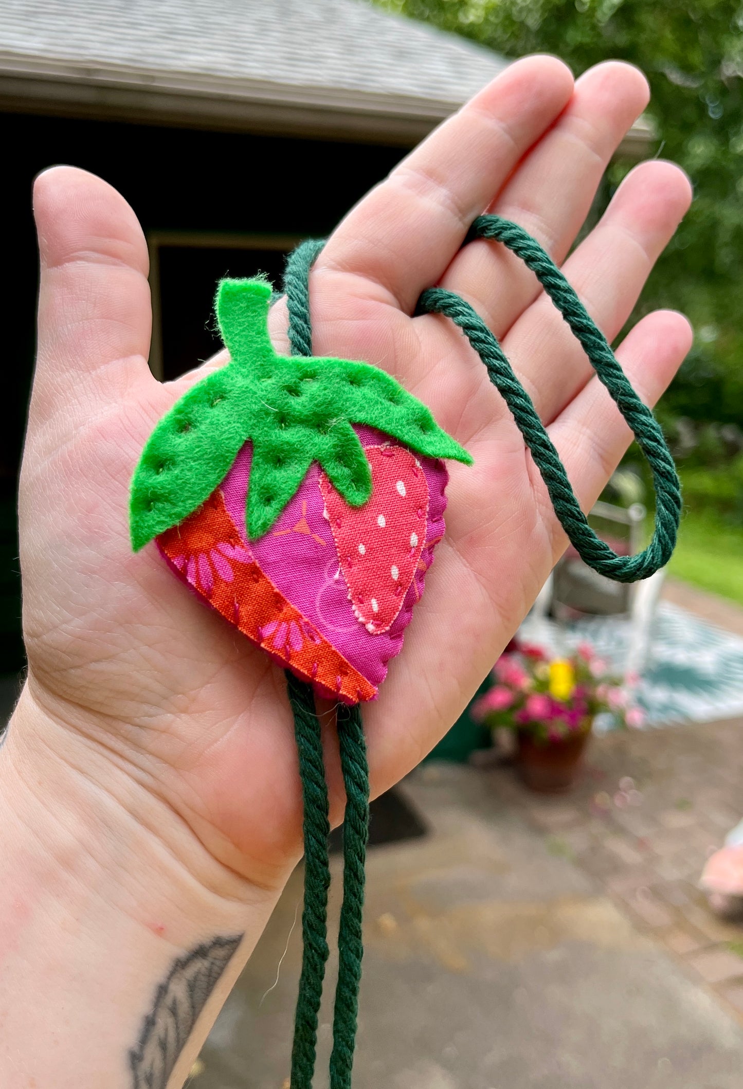Strawberry Bolo Tie