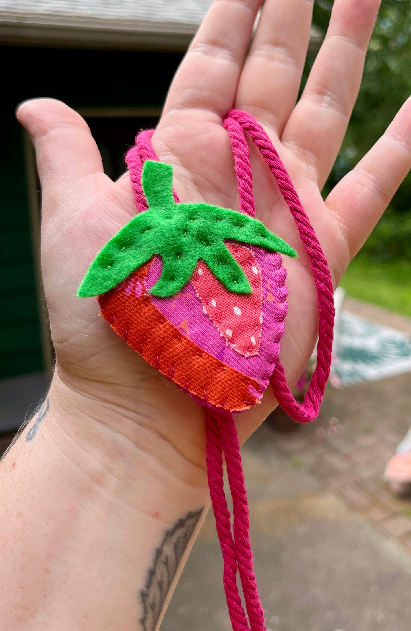 Strawberry Bolo Tie