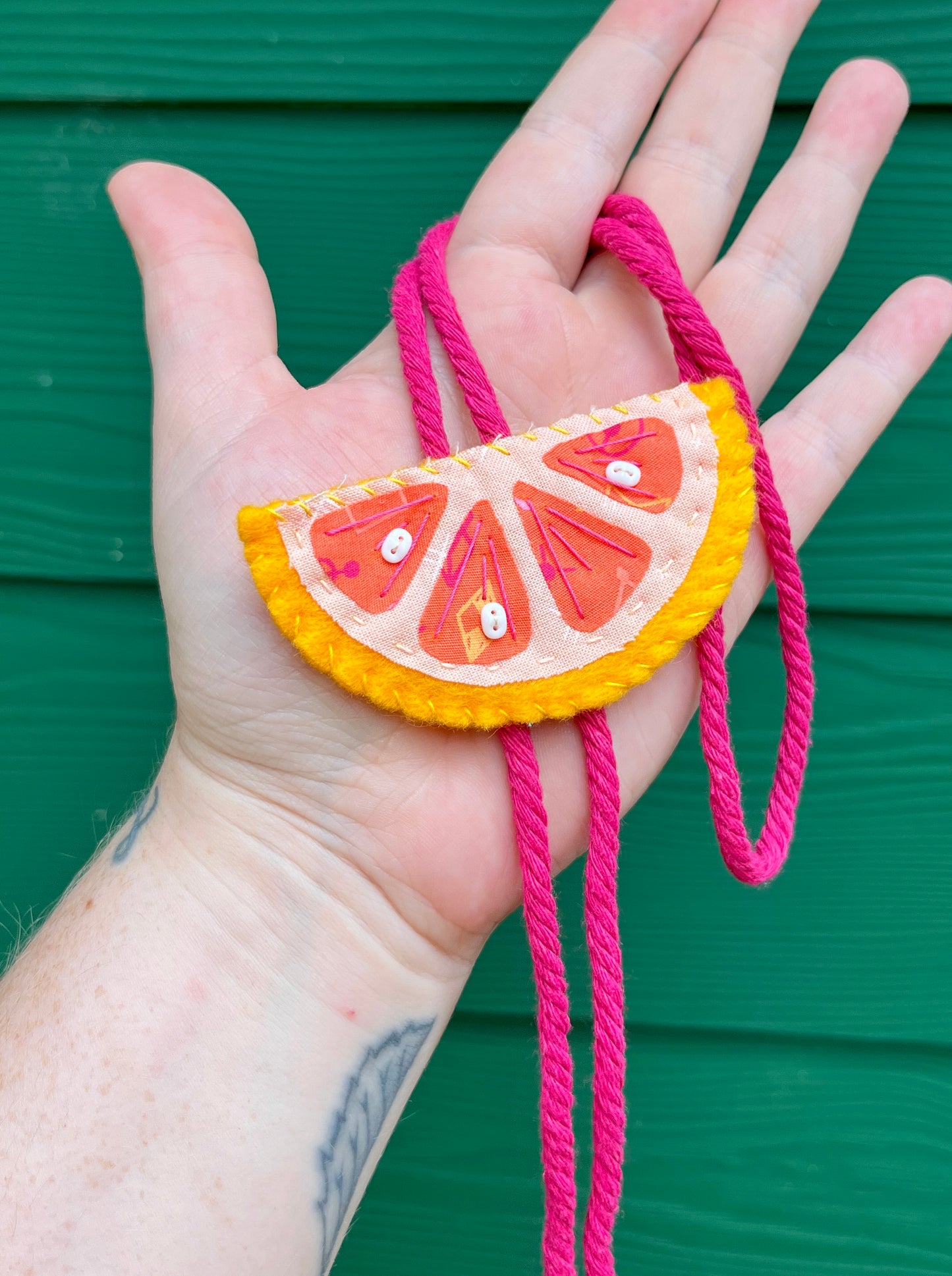 Grapefruit Bolo Tie