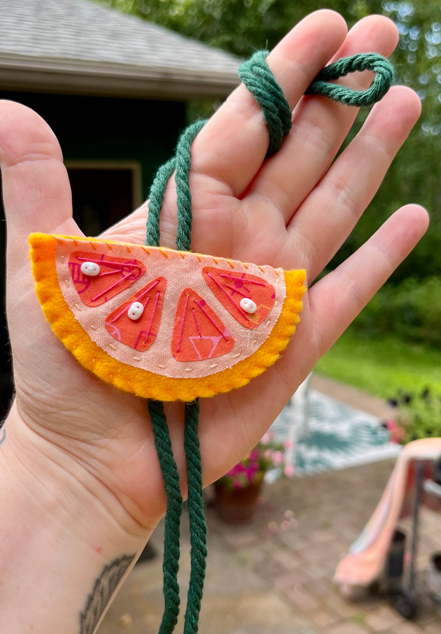 Grapefruit Bolo Tie