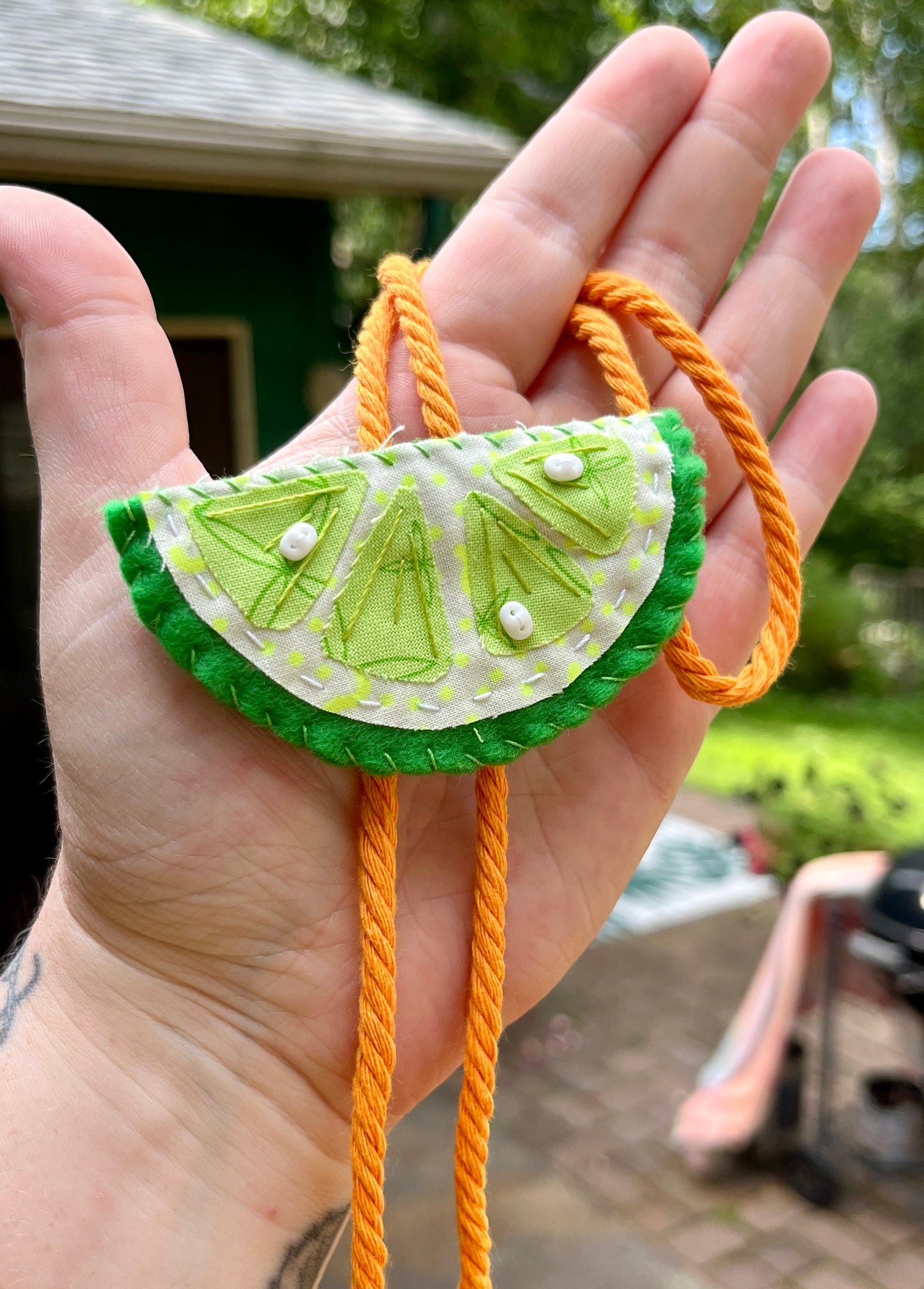 Lime Bolo Tie