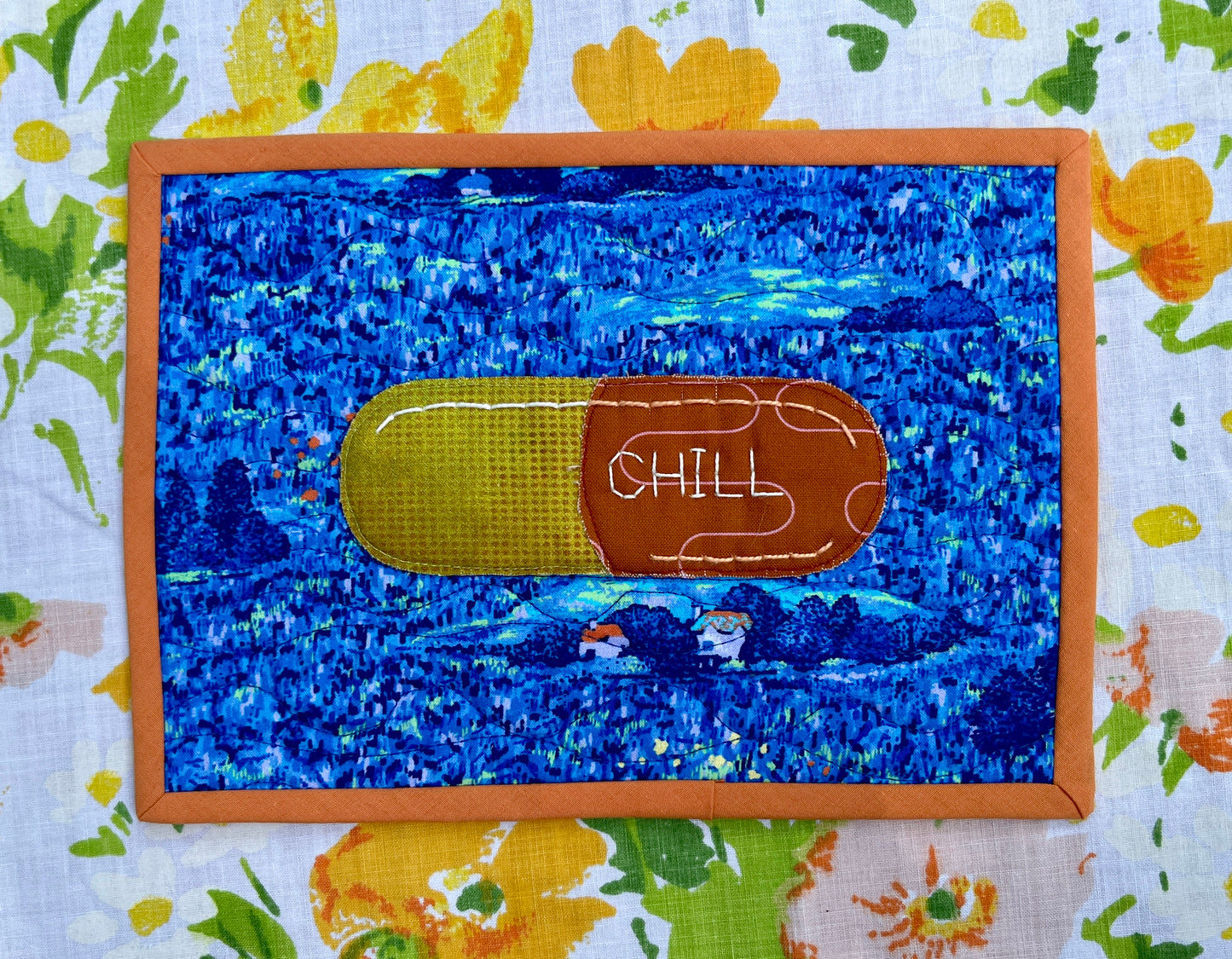 Chill Pill Mug Rug
