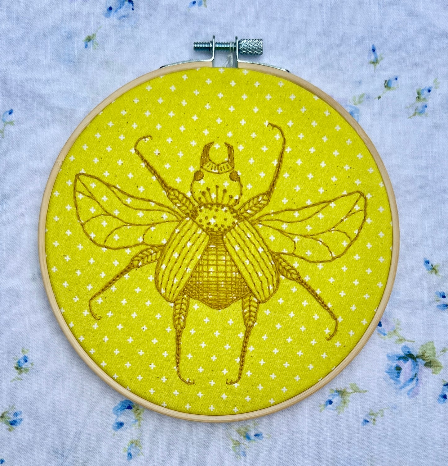 Beetle Hand Embroidery