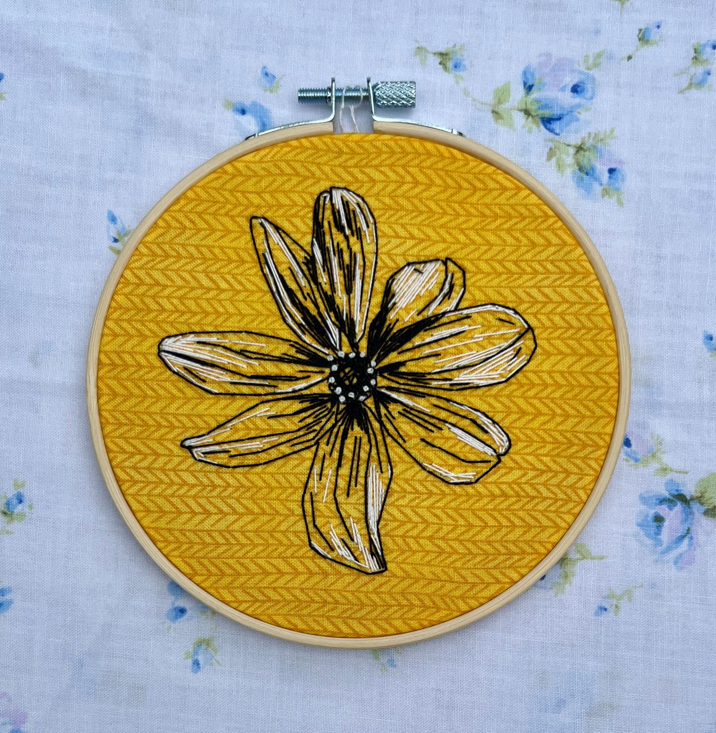 Black Eyed Susan Embroidery Sketch