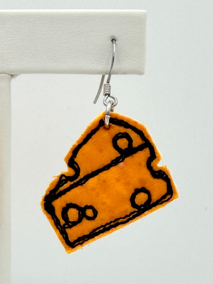 Cheese Fabric Earrings