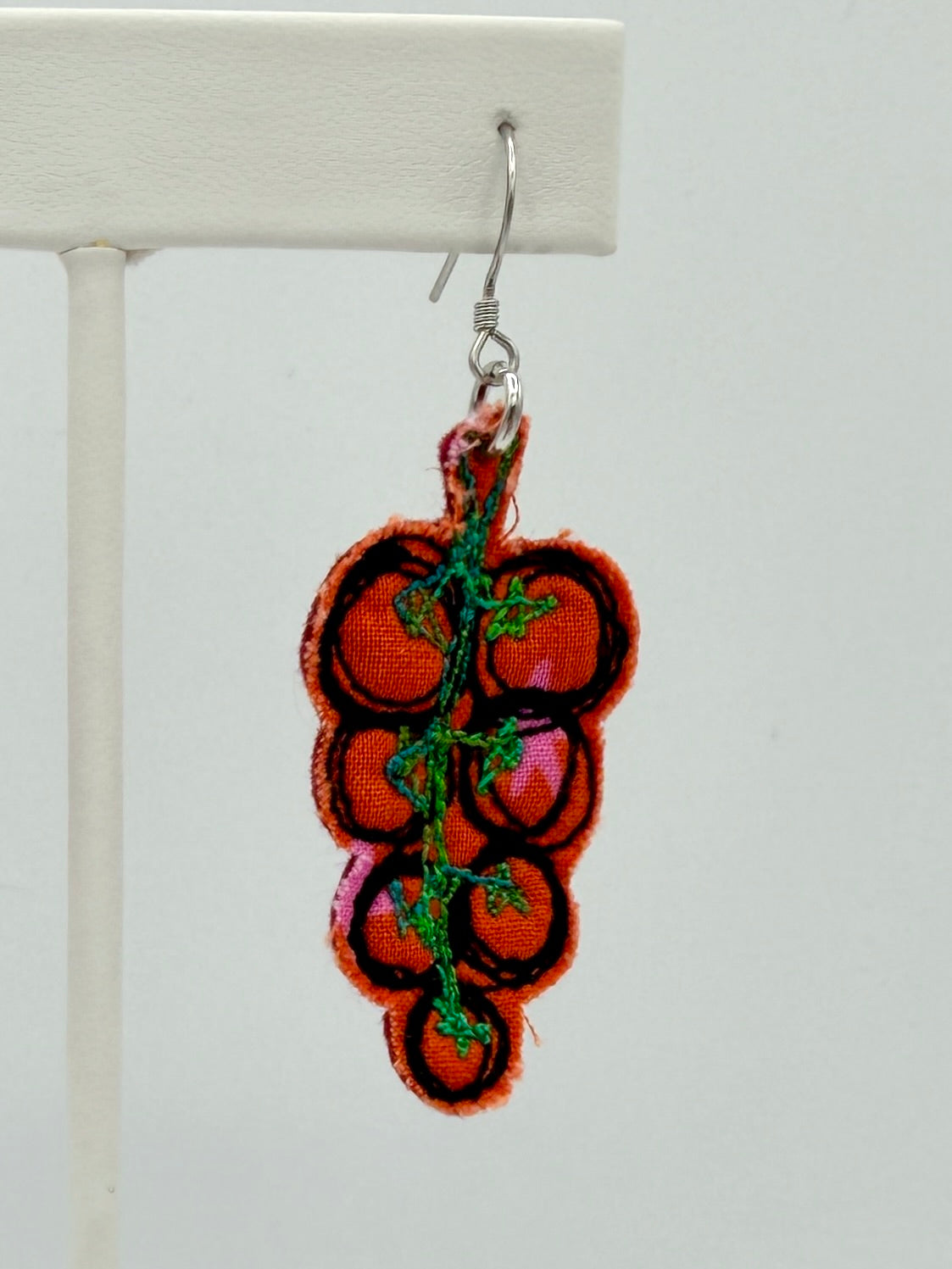 Tomato Fabric Earrings