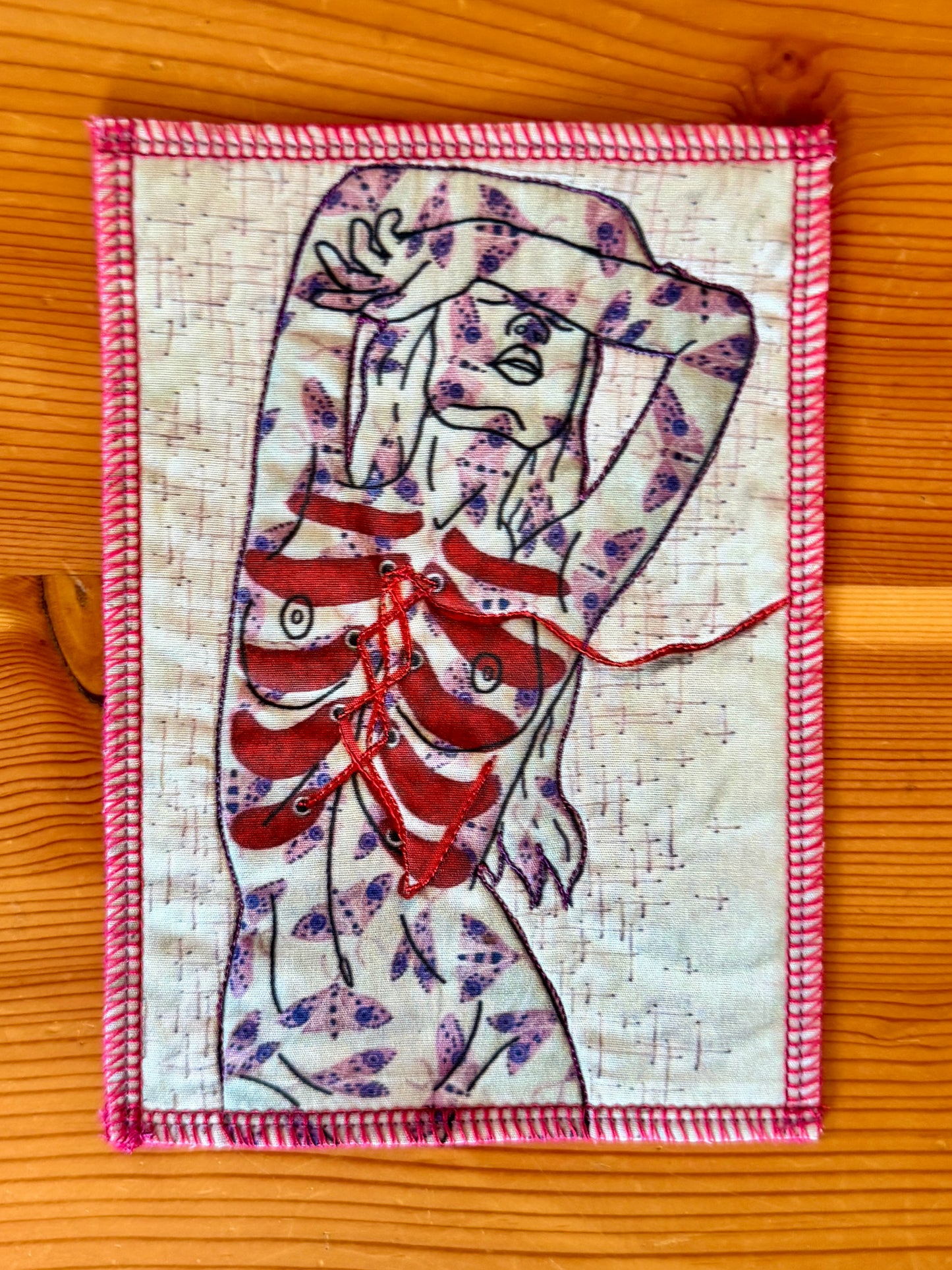 Ribs - 5"x7" Fabric Art Print
