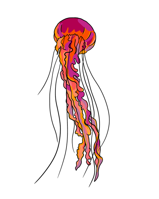 Jellyfish Sticker