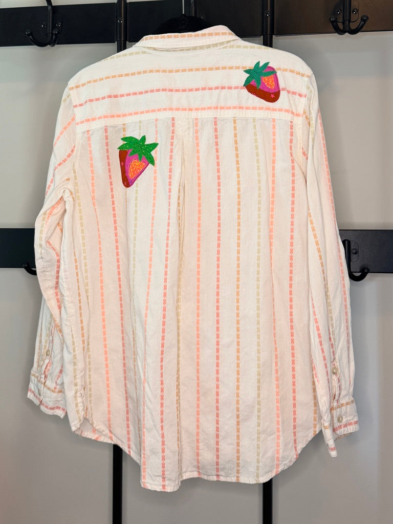 Upcycled Strawberry Shirt