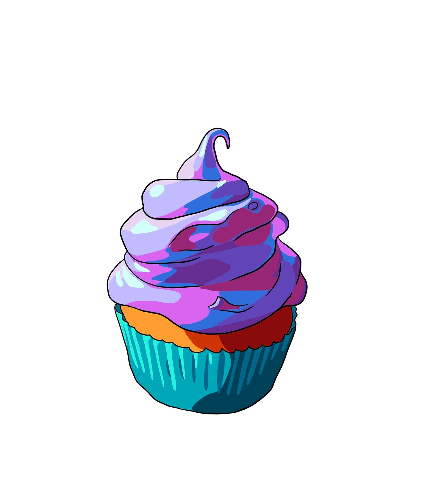 Cupcake Sticker