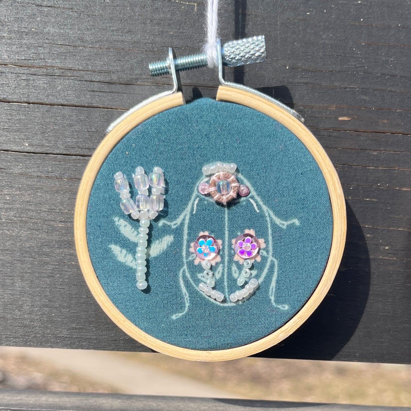 2.5" Mini Beaded Hoop