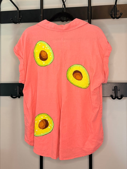 Upcycled Avocado Shirt