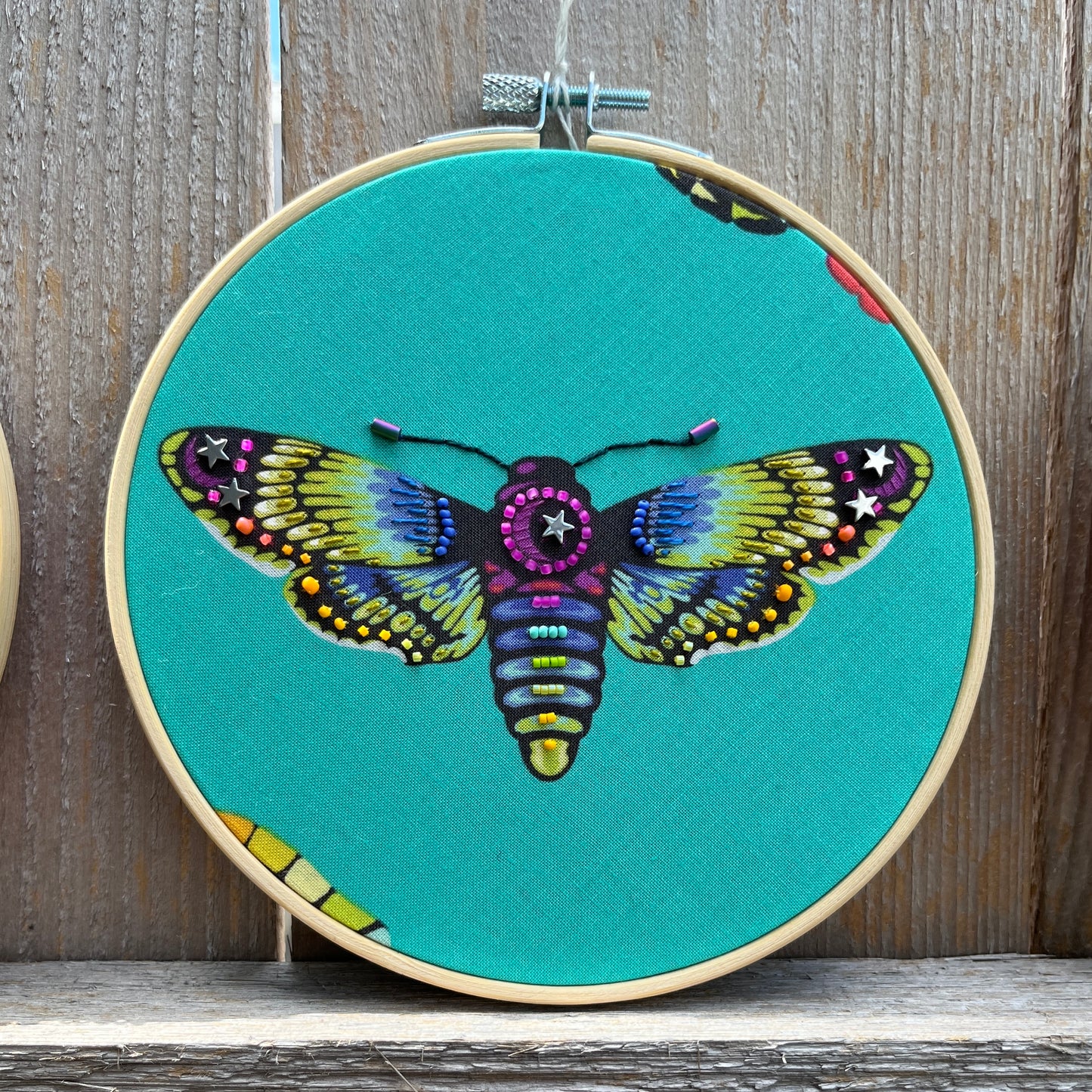 6" Butterfly Beaded Hoop