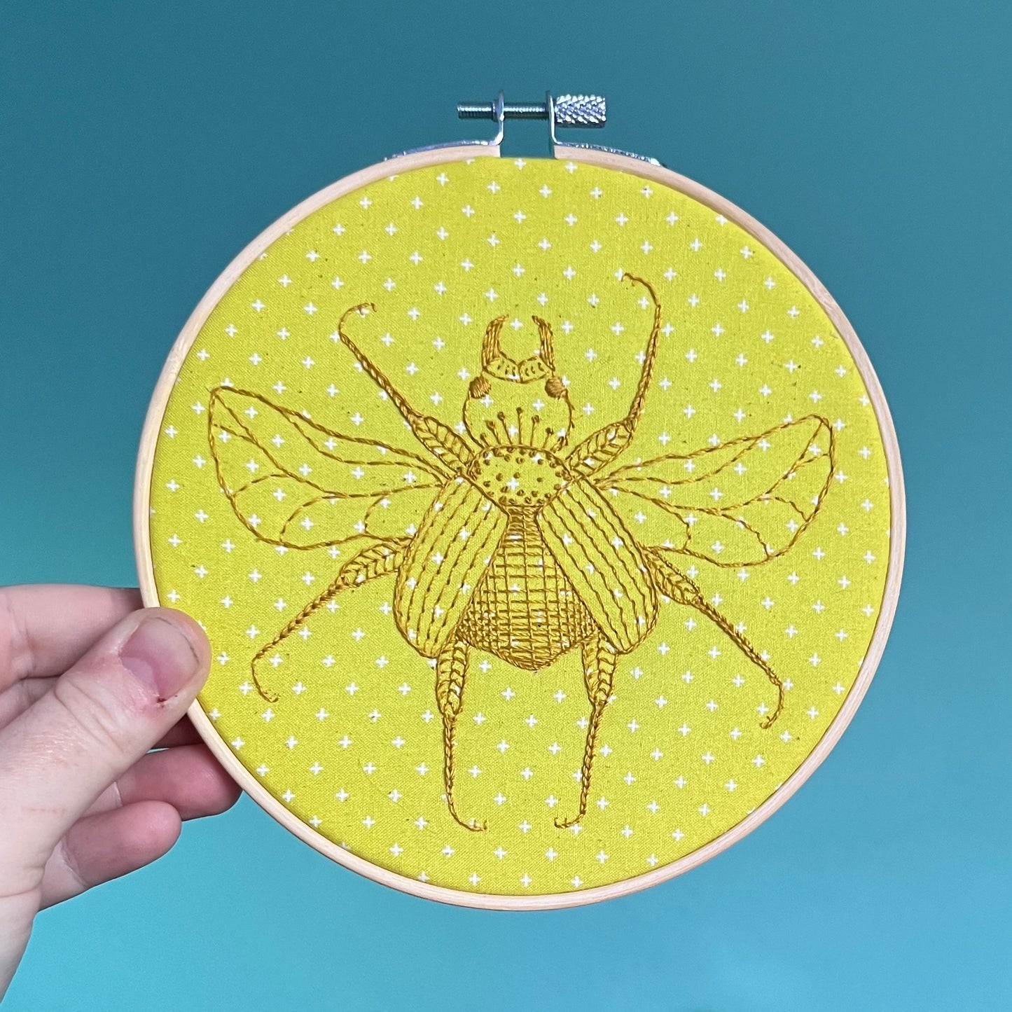 Beetle Hand Embroidery