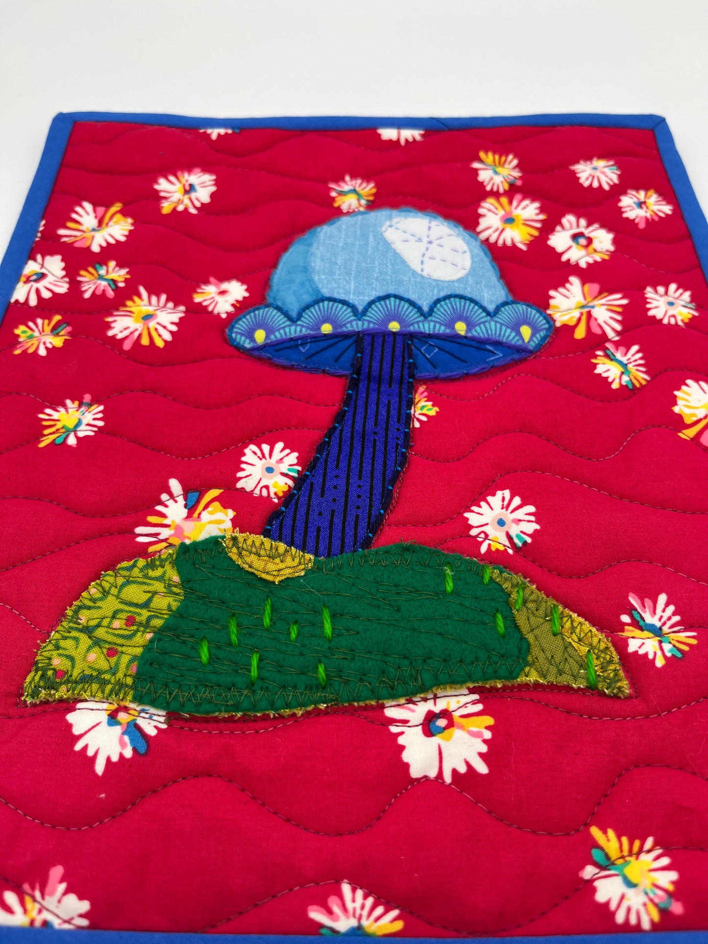 Blue Neptune Mushie Original Quilt