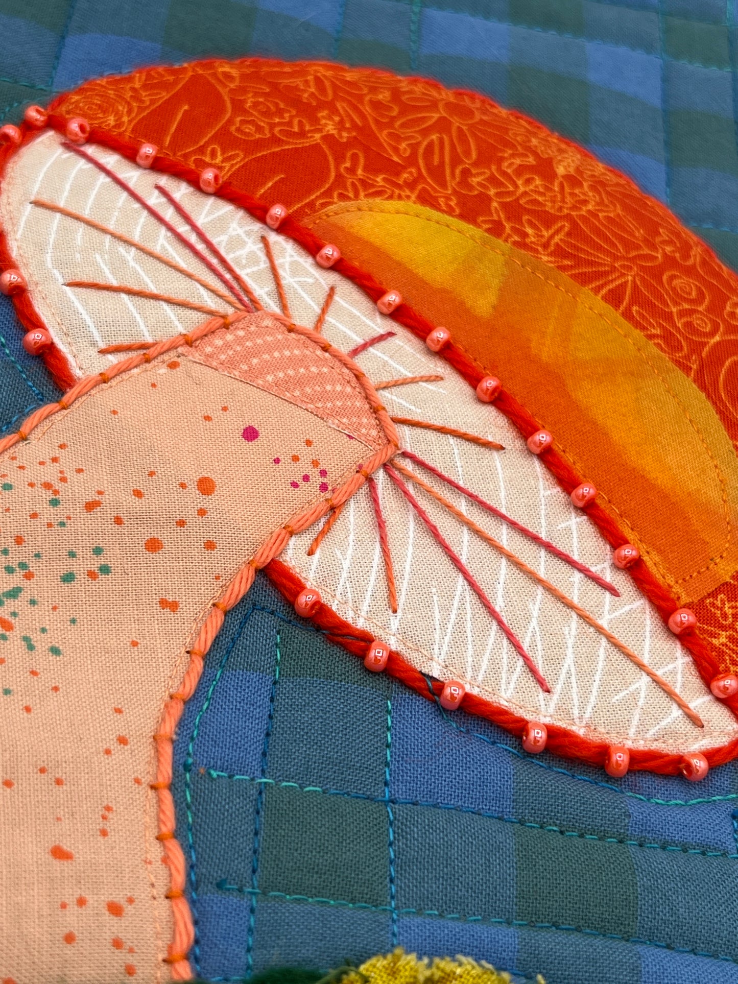 Orange Mushie Original Quilt