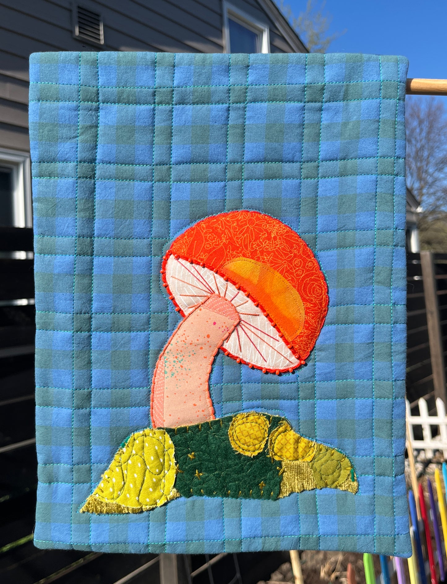 Orange Mushie Original Quilt