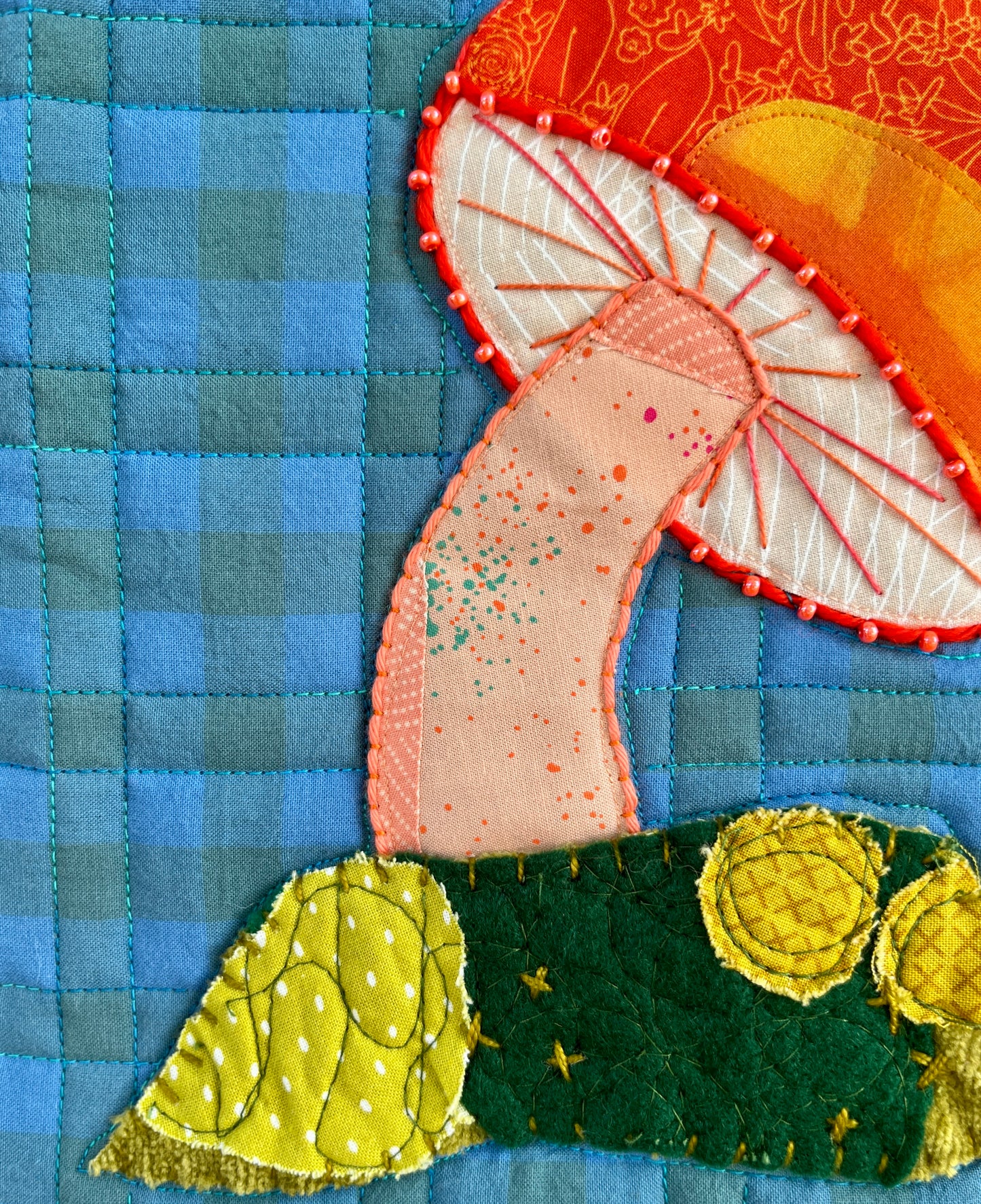 Orange Mushie Original Quilt