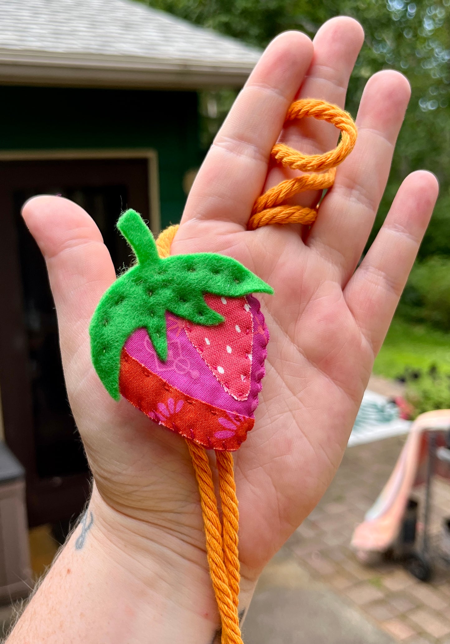 Strawberry Bolo Tie