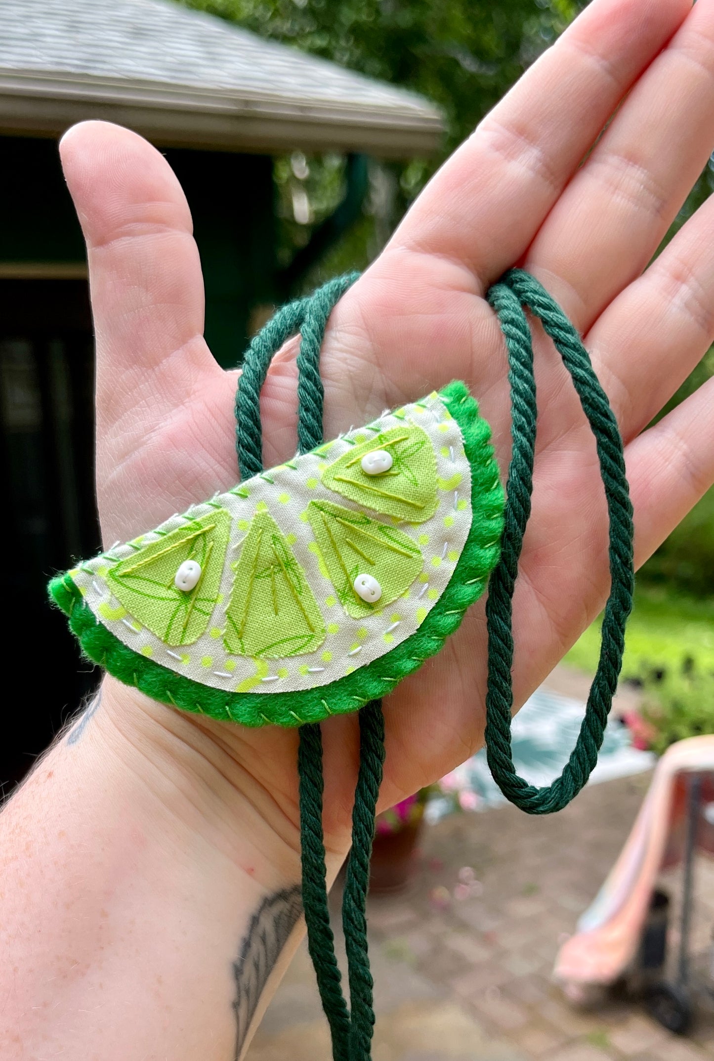 Lime Bolo Tie