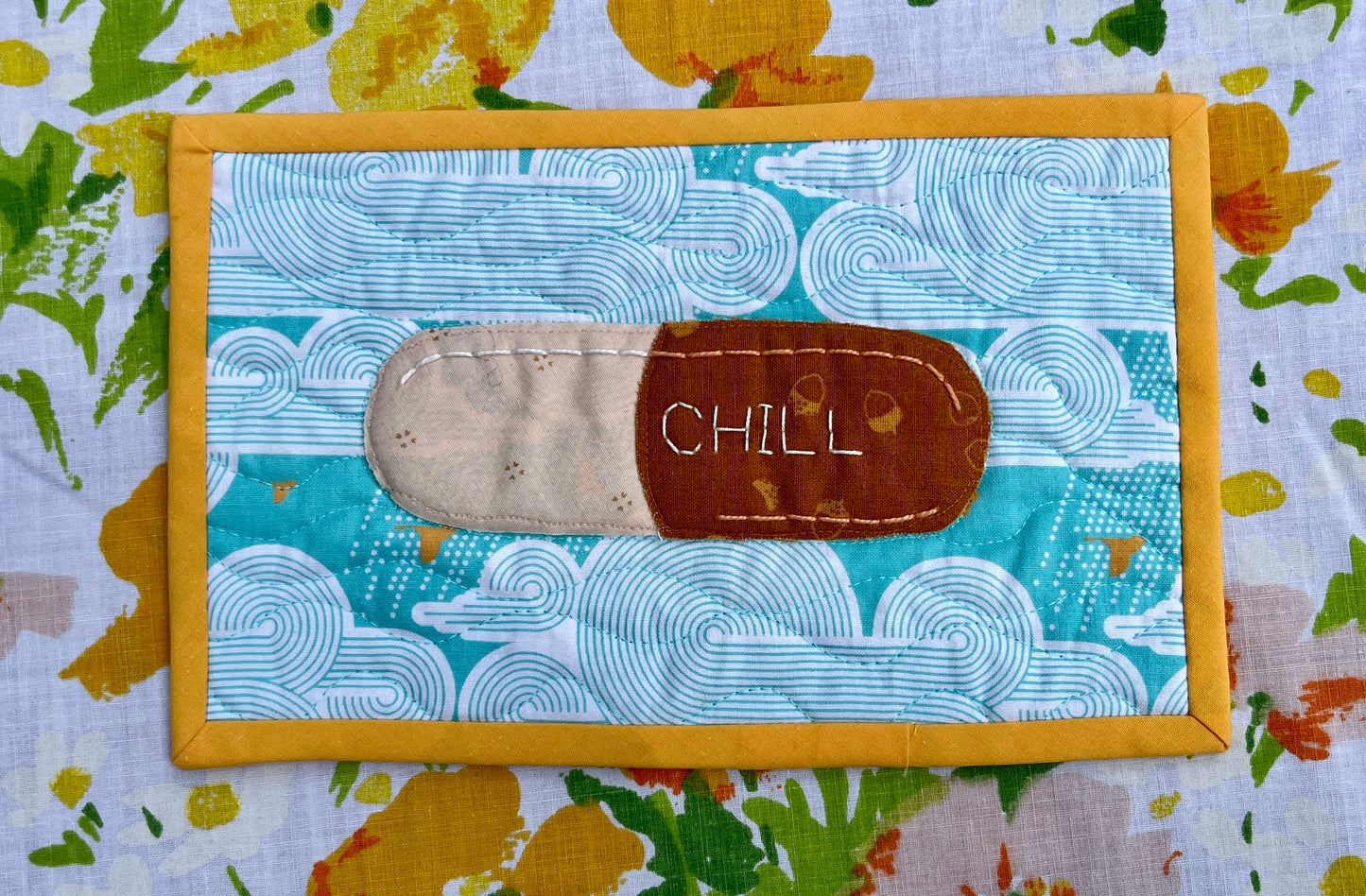 Chill Pill Mug Rug