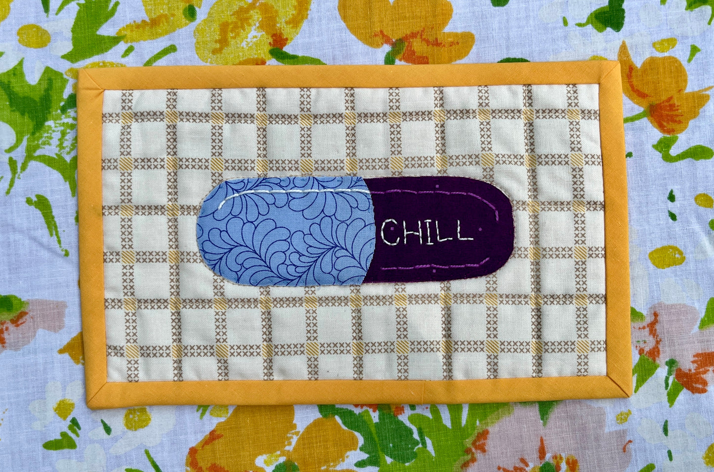 Chill Pill Mug Rug