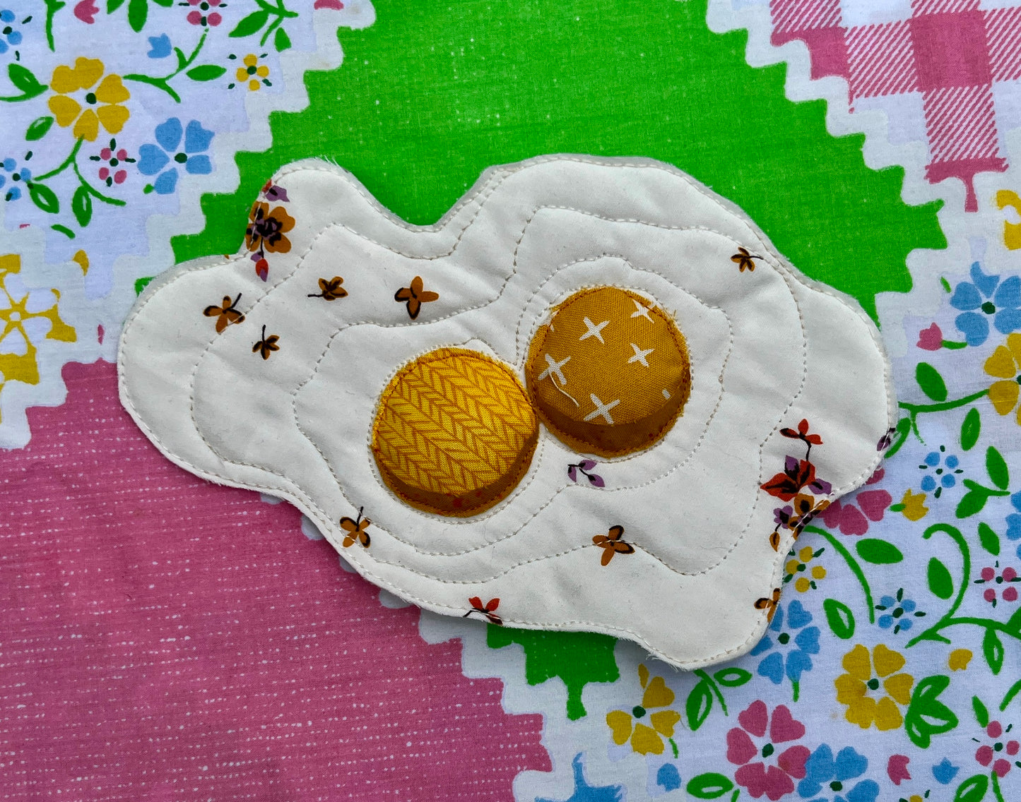 Fried Egg Wall Hanging (Double Yolk)