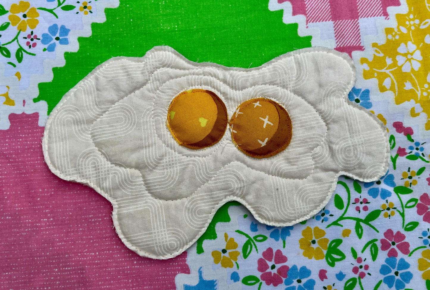 Fried Egg Wall Hanging (Double Yolk)