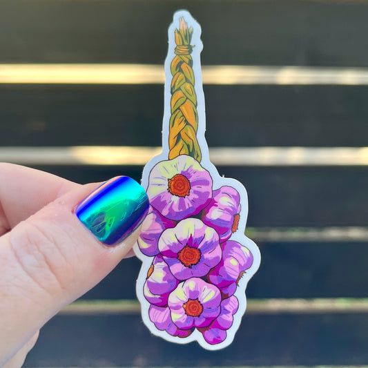 Garlic Braid Sticker