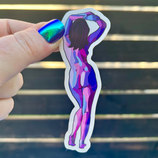 Purple Nude Sticker