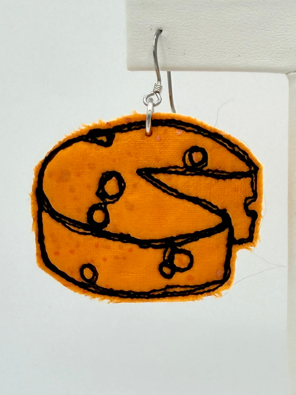 Cheese Fabric Earrings