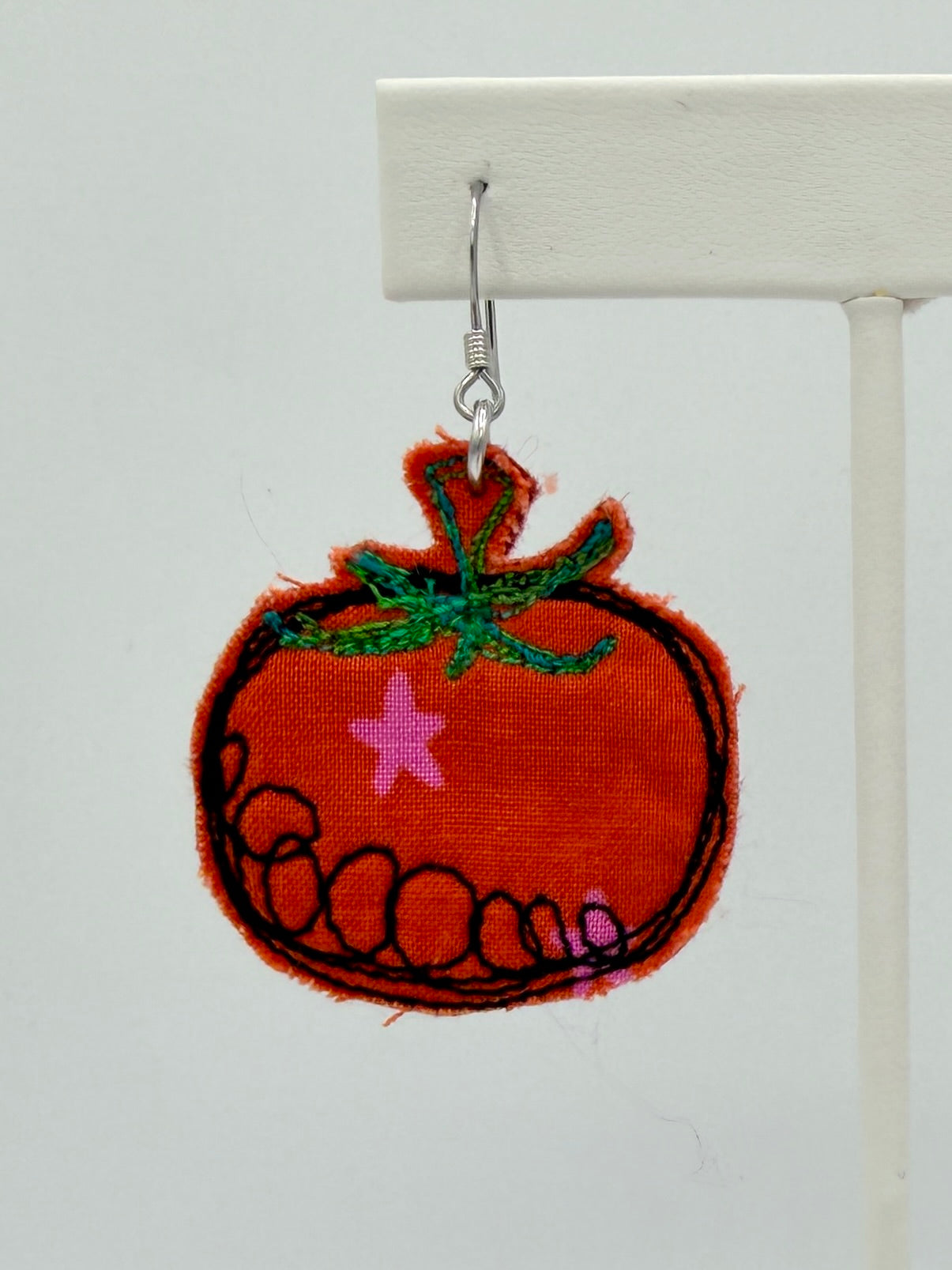 Tomato Fabric Earrings