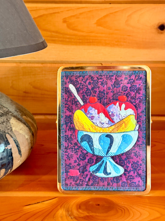 Banana Split - 5"x7" Fabric Art Print
