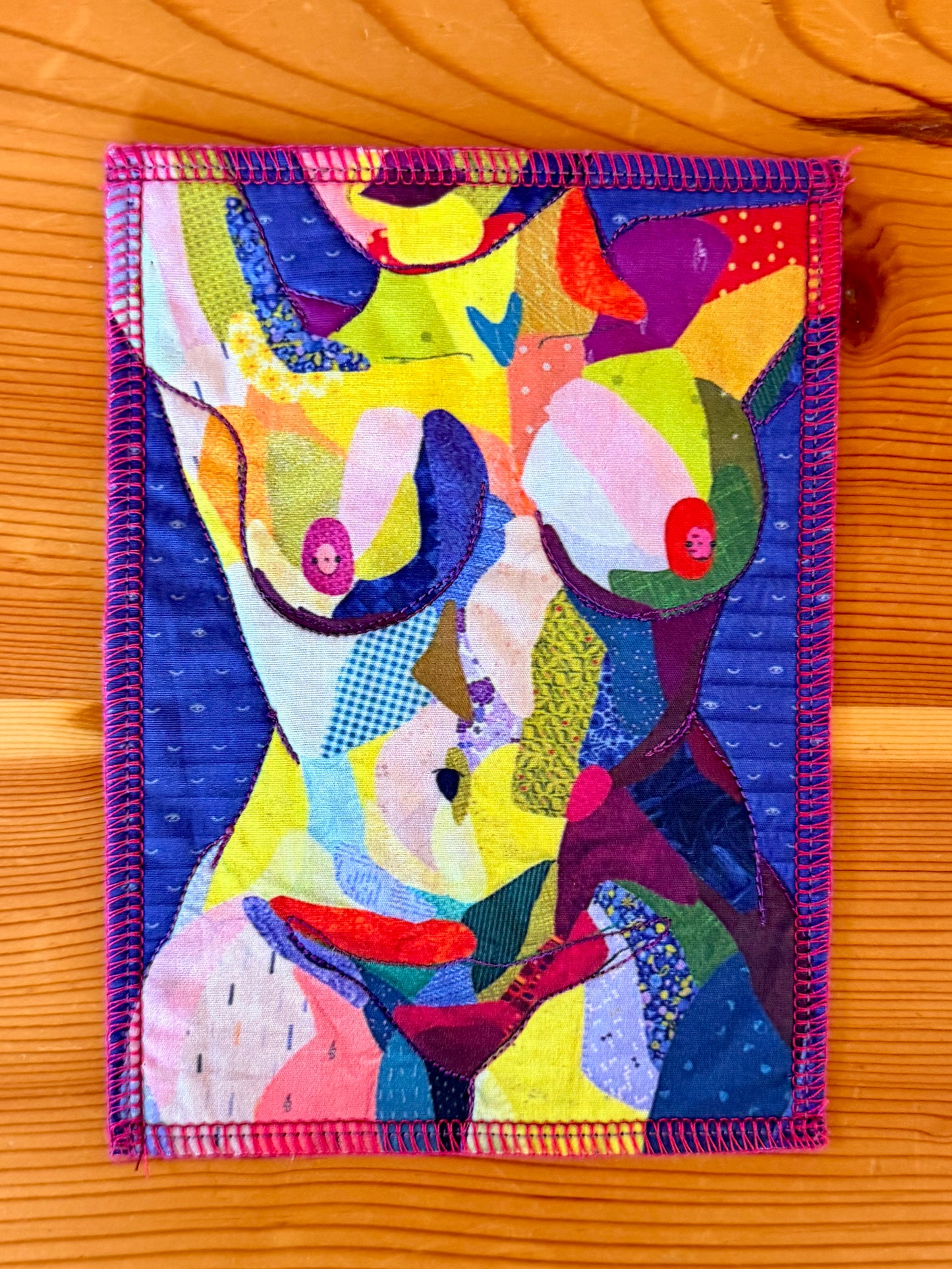 That Curvy Girl - 5"x7" Fabric Art Print